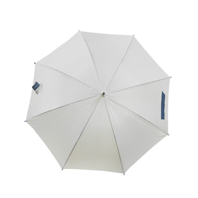 مفتوحة تلقائيًا إطار معدني مظلة أبيض لون 23 بوصة