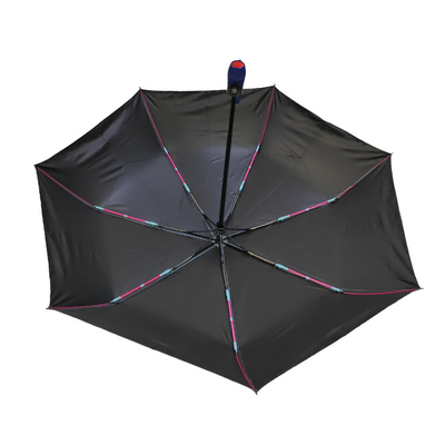 فتح تلقائي للشمس بلوك 3 مظلة قابلة للطي مع طلاء أسود