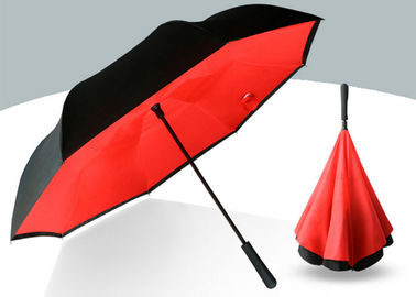 190 طن قماش قطني بالغ عكس مظلة مقلوب ملون للمطر تألق الطقس