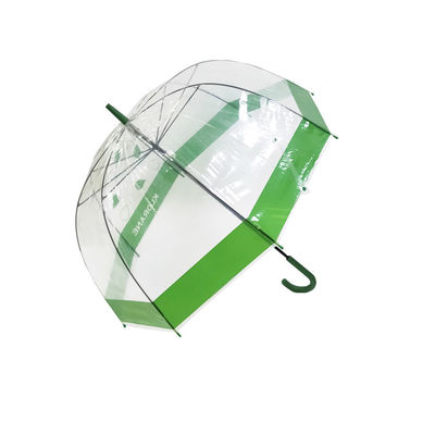 BSCI 23 بوصة شفافة POE مظلة المطر الشفافة