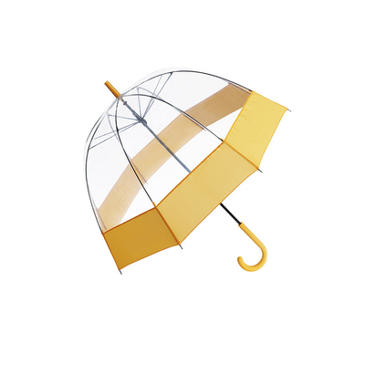 شفافة قبة الشكل التلقائي مظلة PVC أبولو مع طباعة شعار مخصص